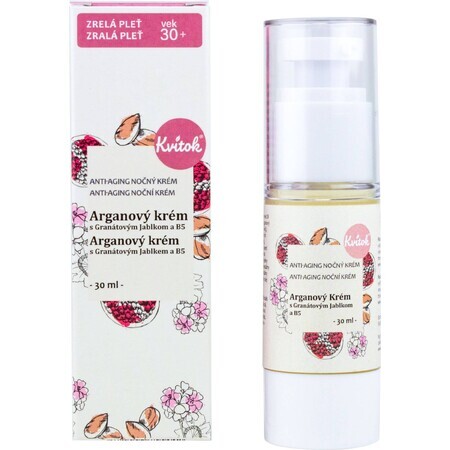 Kvitok Argan night cream for mature skin 30+. 30 ml