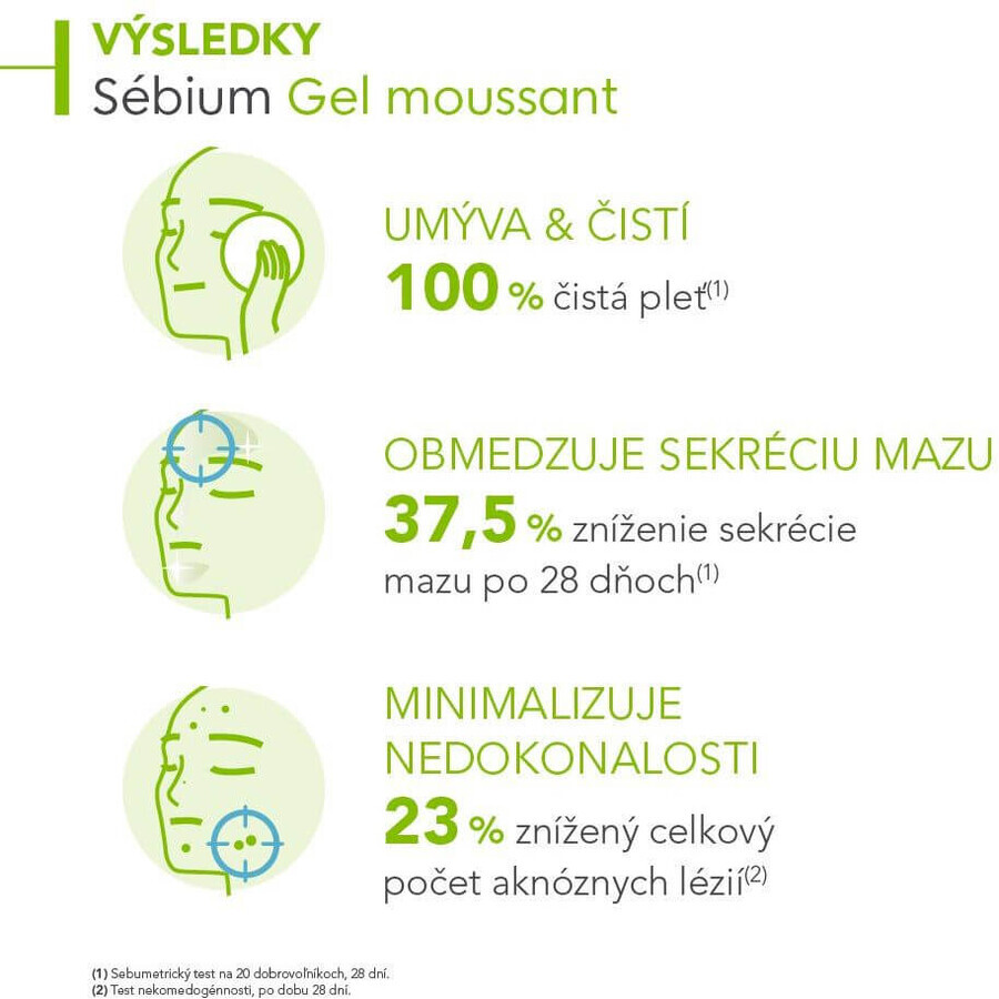 Bioderma Sébium Gel moussant gel de curățare pentru ten mixt și gras 200 ml