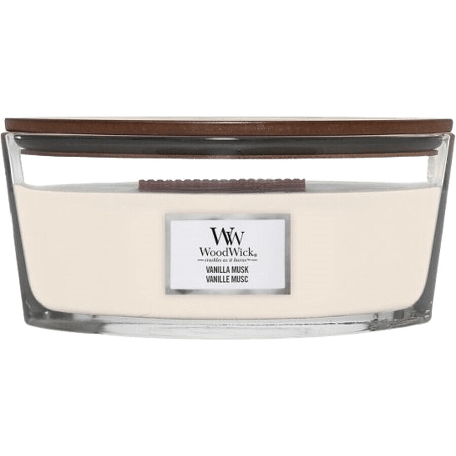 Woodwick Vela Perfumada Barco, Vainilla Almizcle 454 g