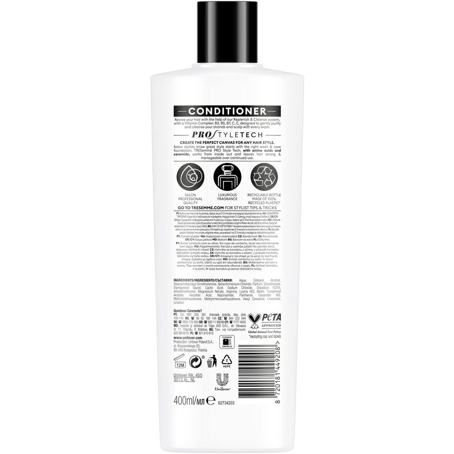 TreSemmé Replenish & Cleanse Vitamin conditioner for oily hair 400 ml