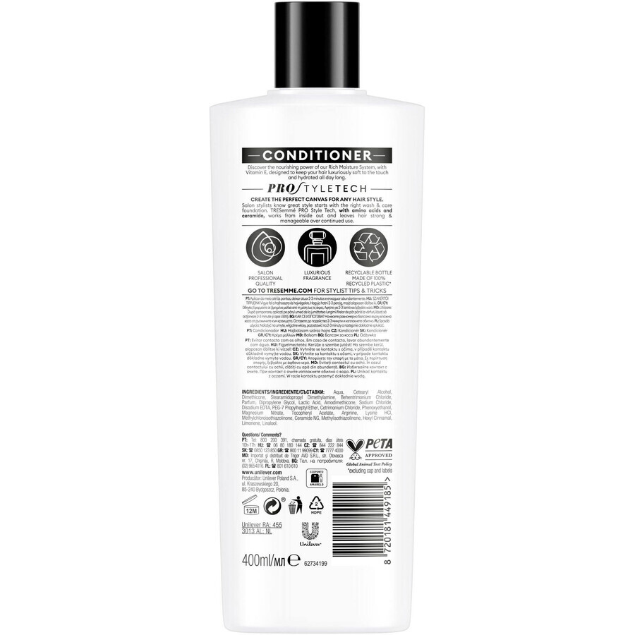 TreSemmé Conditionneur hydratant riche en vitamine E 400 ml