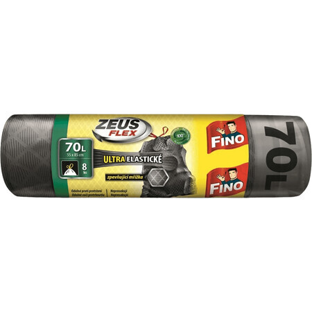 Fino Zeus Flex afvalzakken, oprolbaar, 8 x 70 liter