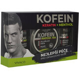 Vivapharm CAFFEINE & MENTHOL cosmétique paquet cadeau pour hommes en emballage papier 3 pcs