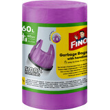 Fino Color Bolsas de basura con orejas moradas 60 x 60 l