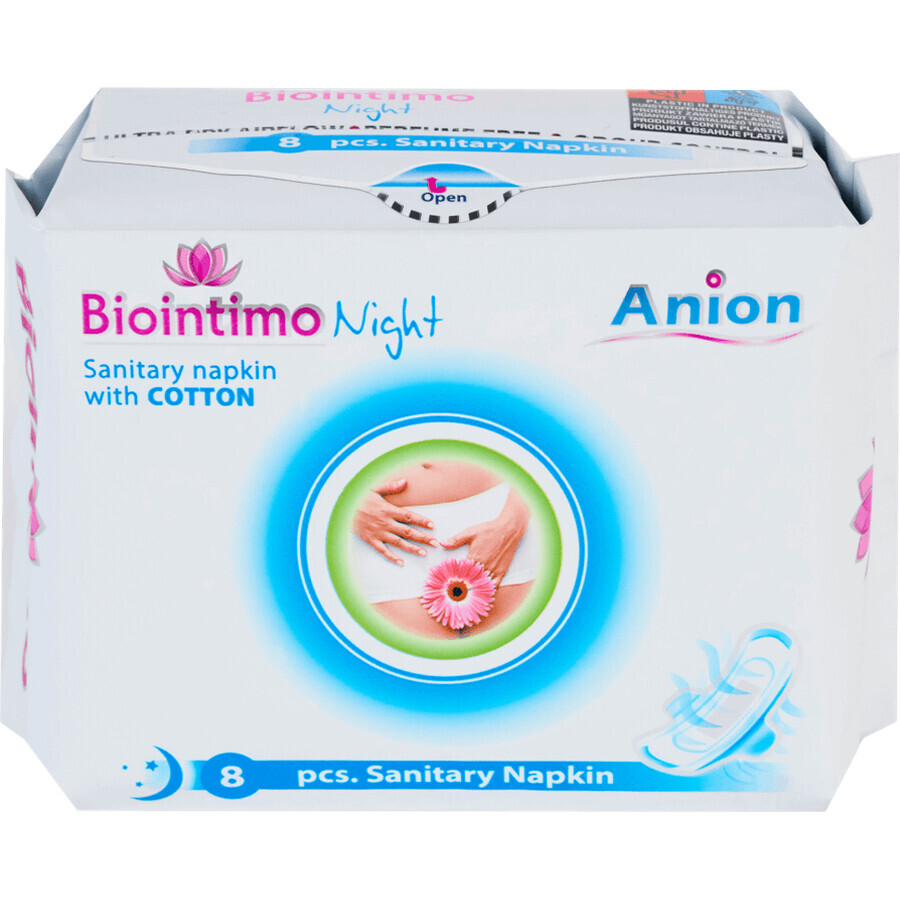 Biointimo anion Night Tampons 8 pcs