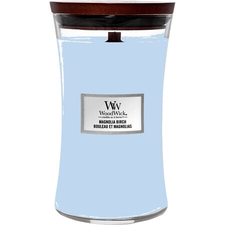 Vela perfumada grande Woodwick, Magnolia abedul 609 g