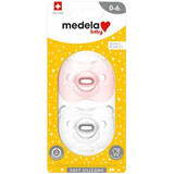 Chupete Medela Baby Soft Niña 0-6m 2 piezas