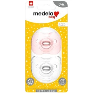 Medela Baby Soft Baby Soft All-Silicone Soother Girl 0-6m 2 pieces