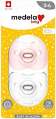 Medela Baby Zachte All-Silicone Fopspeen Meisje 0-6m 2 stuks