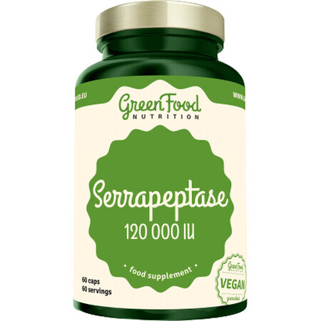 GreenFood Nutrition Serrapeptase 120000IU 60 cápsulas