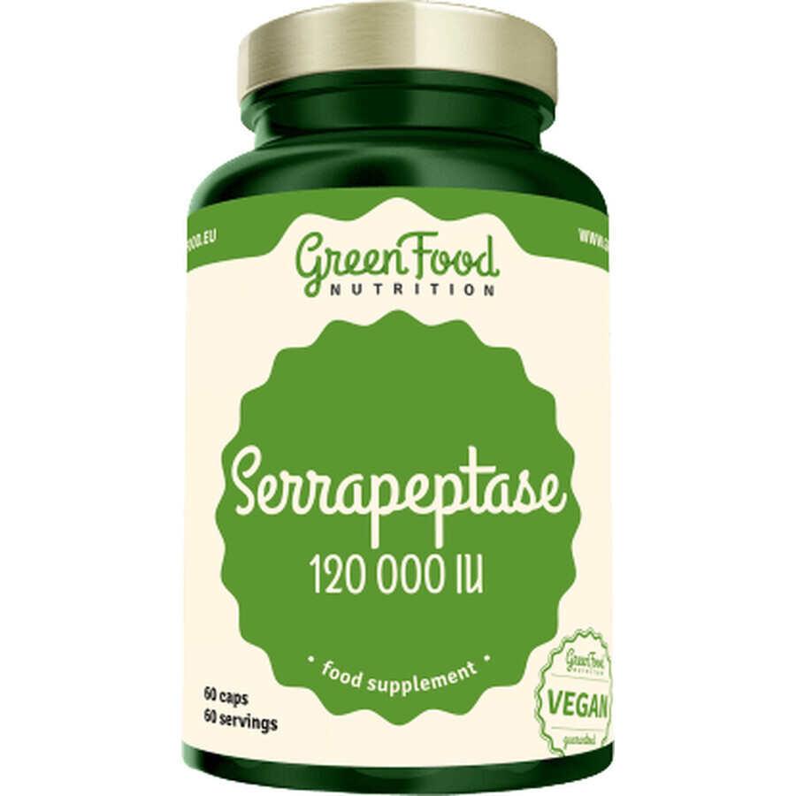 GreenFood Nutrition Serrapeptase 120000IU 60 cápsulas