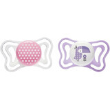 Chicco Physio Light Silicone Dots/Tukan Suzetă 2-6m+ 2 buc