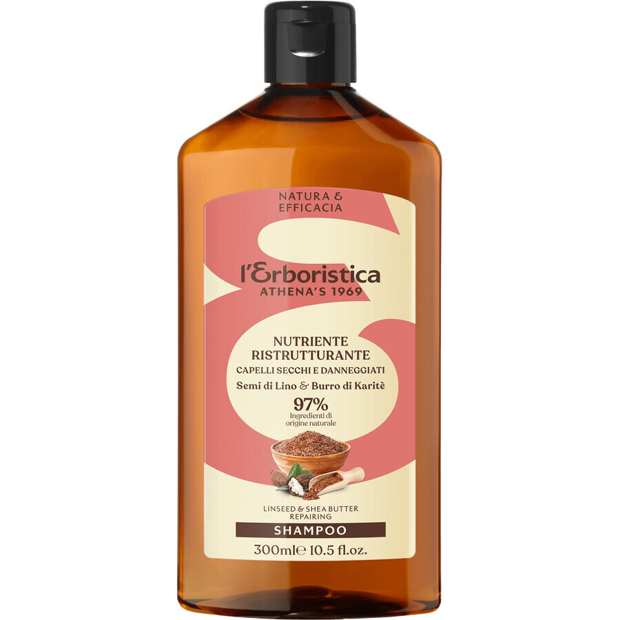 Erboristica shampoo riparatore all'olio di lino 300 ml