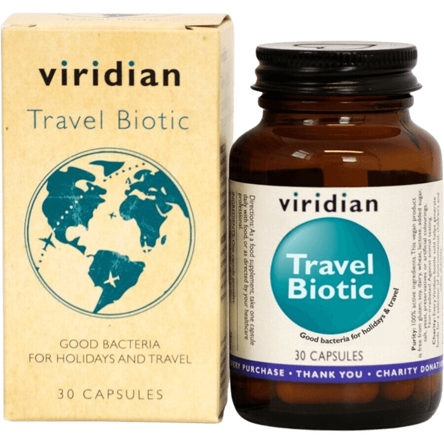 Viridian Travel Biotic 30 capsules