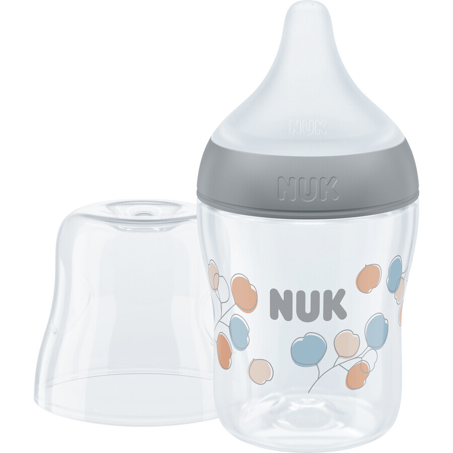 Nuk Perfect Match bottle with temperature control, gray 150 ml