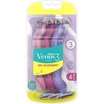 Gillette Venus Venus Simply Simply Venus3 Disposable Shaver Multicolor 6 pcs