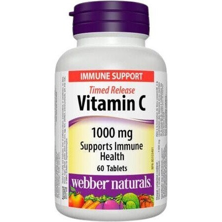 Webber Naturals Vitamina C 1000 mg TR (liberación prolongada) 60 comprimidos