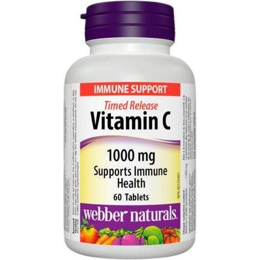 Webber Naturals Vitamina C 1000 mg TR (liberación prolongada) 60 comprimidos