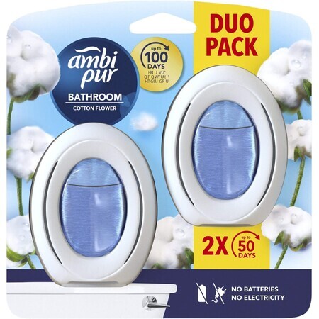 AmbiPur Fresh Air Baño de Algodón Baño de Aire Fresco 2 x 7,5 ml