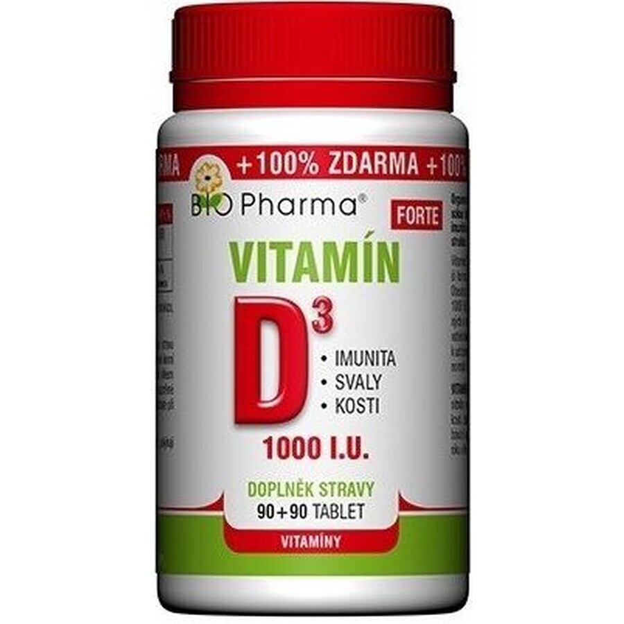 Bio Pharma Vitamine D3 FORTE 180 tabletten