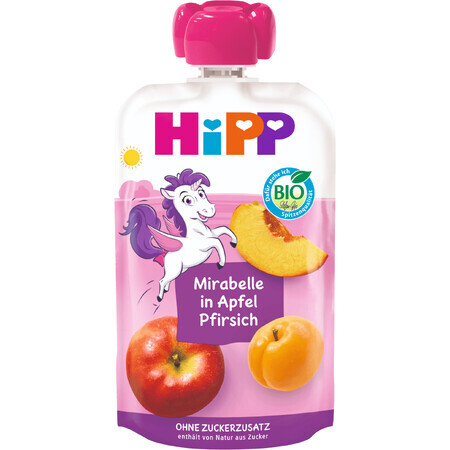 HiPP HiPPis BIO HiPPis Pomme, pêche et mirabelle gélule 100 g