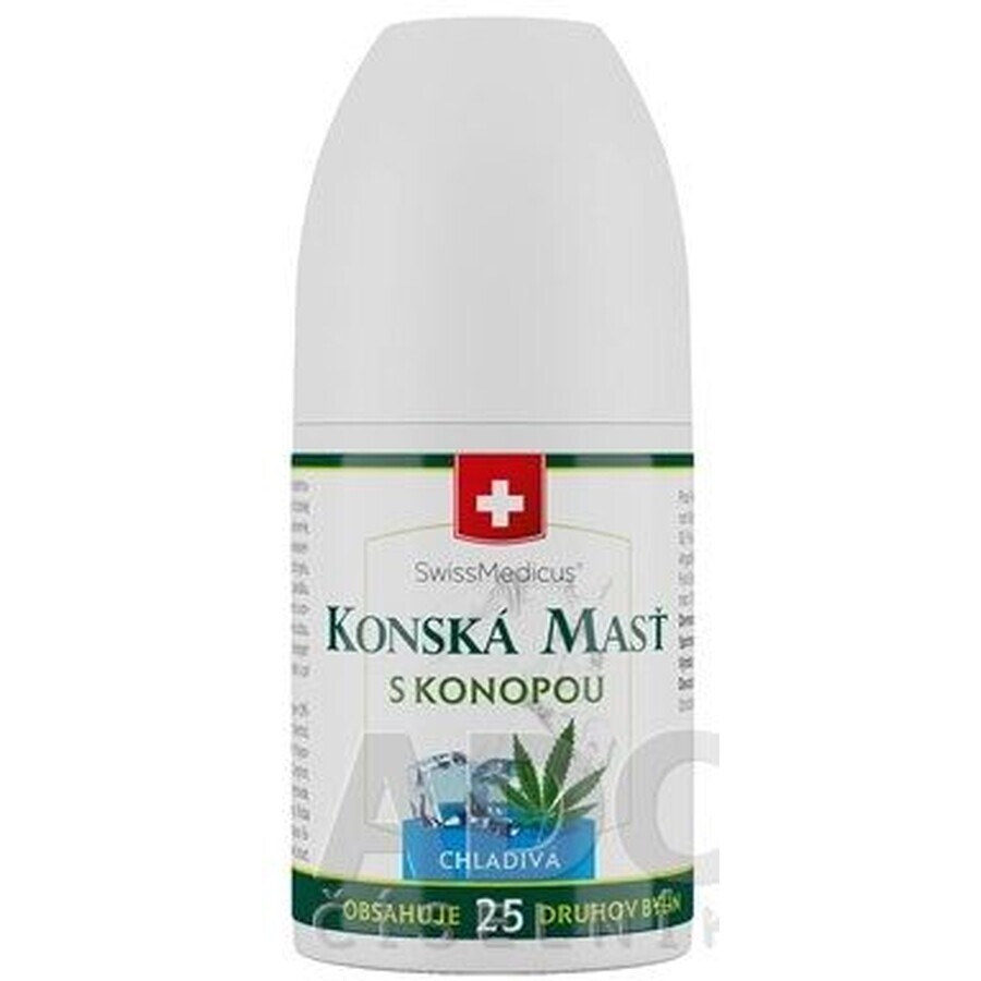 SwissMedicus Pomada refrescante de cáñamo para caballos 90 ml