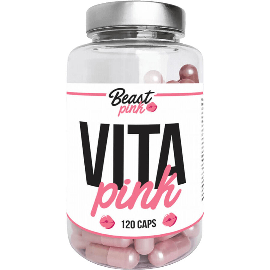 GymBeam BeastPink Multivitaminico Vita Pink 120 capsule