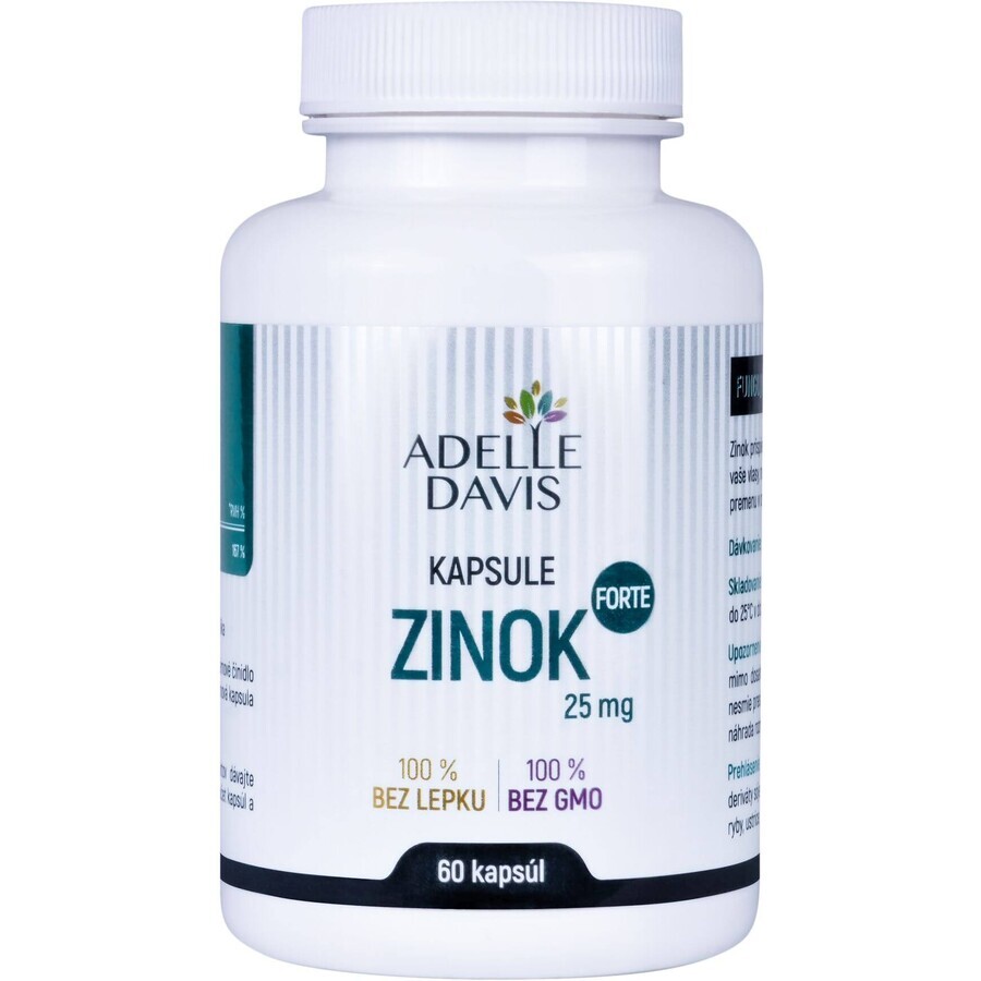 Adelle Davis Zinc FORTE 25 mg 60 cápsulas