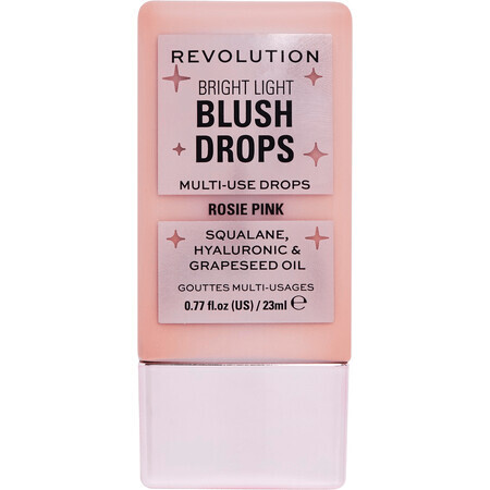 Revolution Bright Light Colorete en gotas Rosa Rosie, Colorete 23 ml