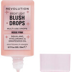 Revolution Bright Light Colorete en gotas Rosa Rosie, Colorete 23 ml