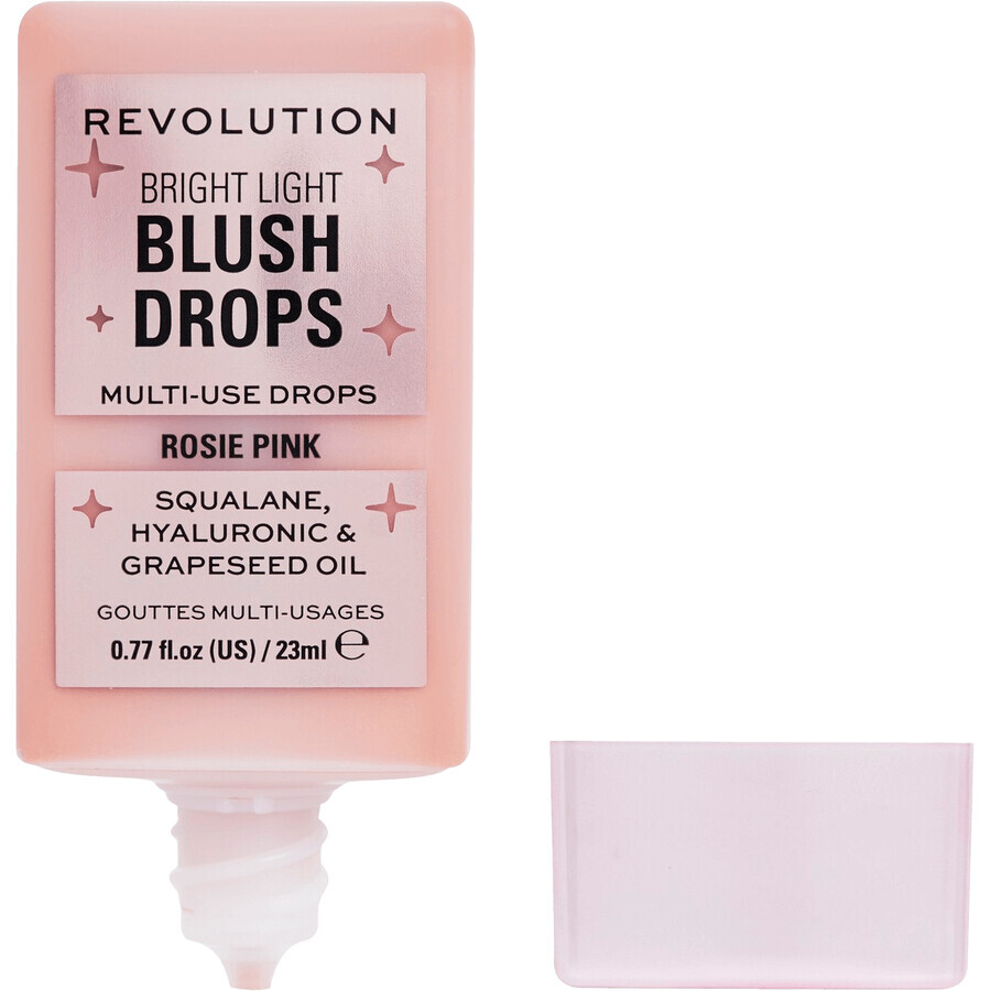 Revolution Bright Light Colorete en gotas Rosa Rosie, Colorete 23 ml