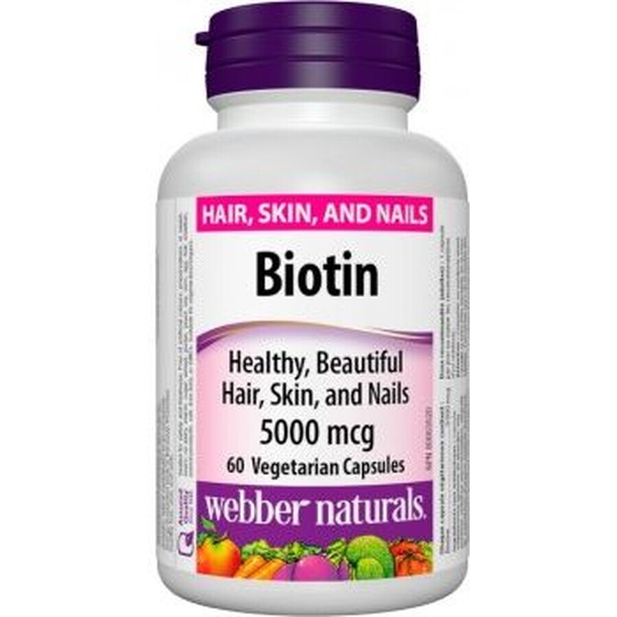 Webber Naturals Biotin 5000 mcg 60 capsule