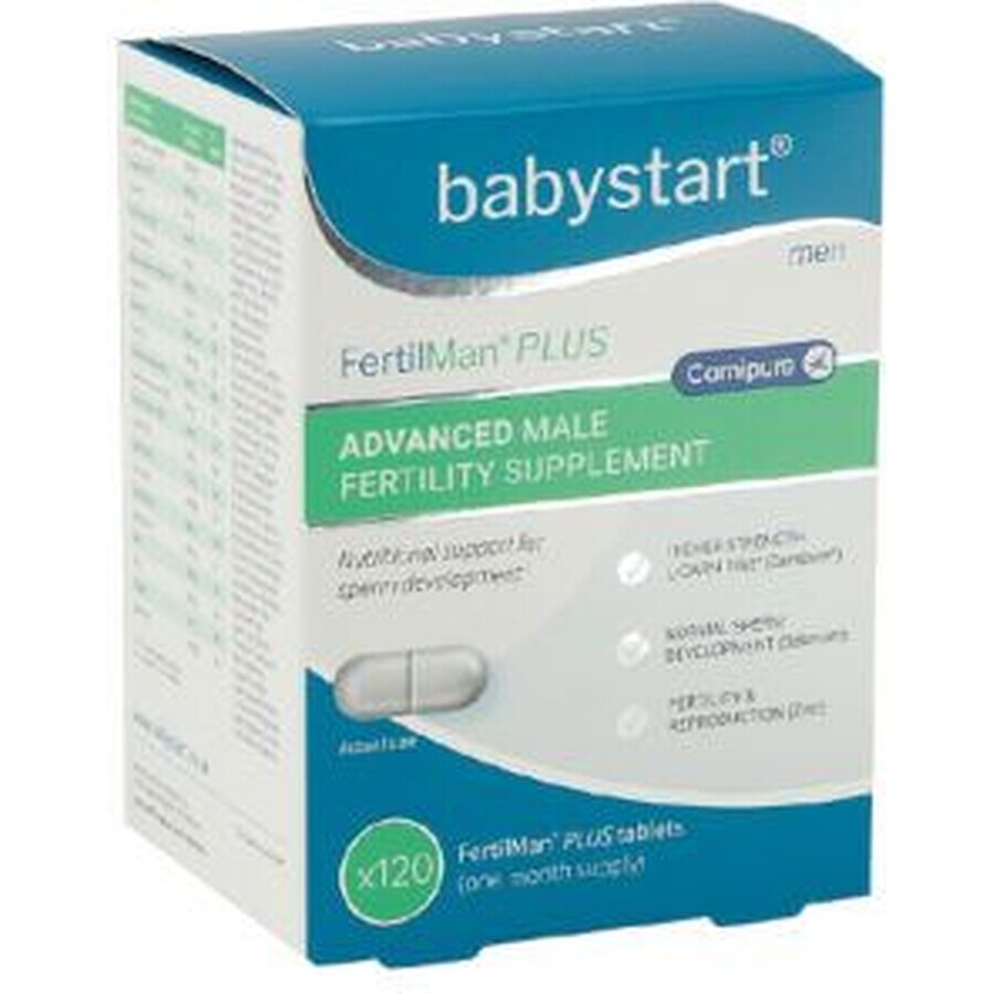 Babystart Fertilman Plus vitamines pour hommes avec L-carnitine 120 comprimés