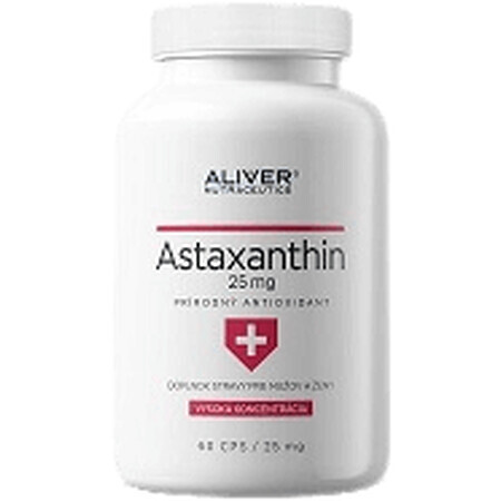 Aliver Nutraceutics Astaxantina 25 mg 60 cápsulas