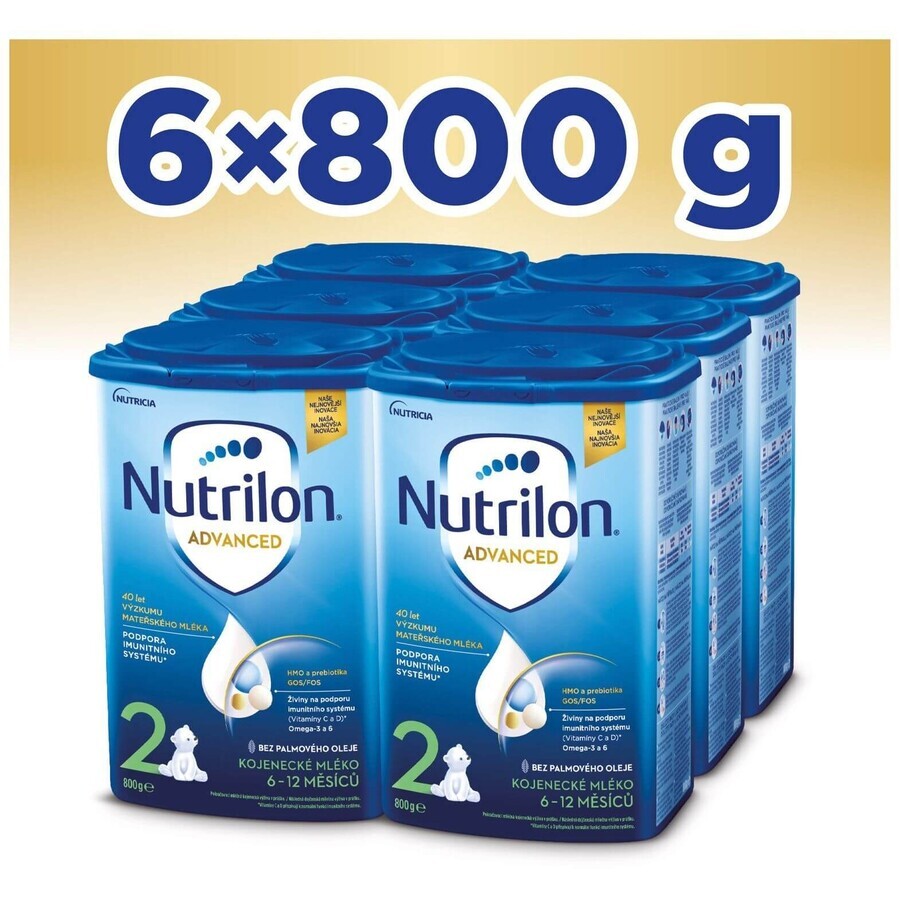 Nutrilon 2 Advanced lapte praf de continuare pentru sugari 6 x 800 g