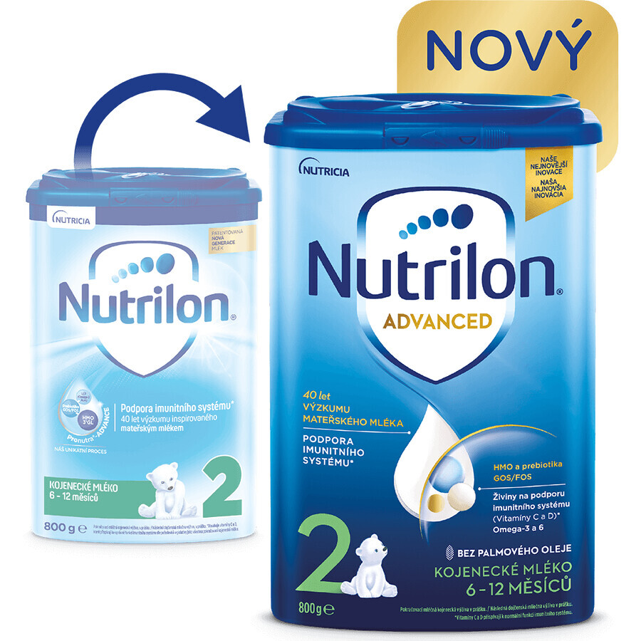 Nutrilon 2 Advanced lapte praf de continuare pentru sugari 6 x 800 g