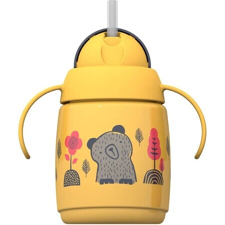 Tommee Tippee Superstar, 6m+, taza que no fluye, amarillo 300 ml