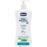 Chicco Haarshampoo mit Spender Baby Moments 92% natürliche Inhaltsstoffe 500 ml