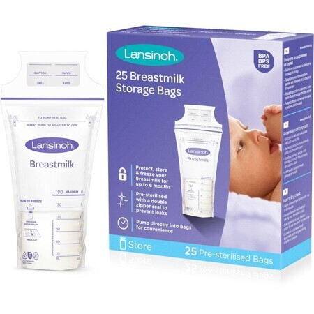 Lansinoh breast milk storage bags 25 pcs