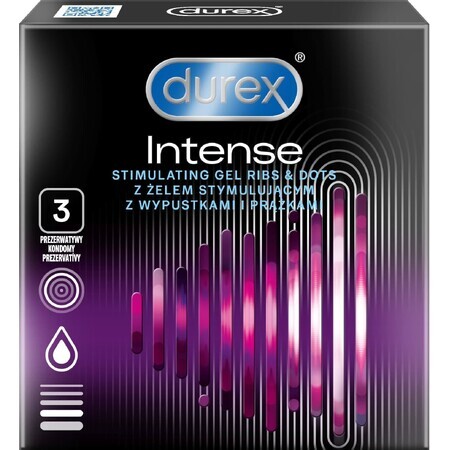 Condoms Durex Intense Orgasmic 3 pieces