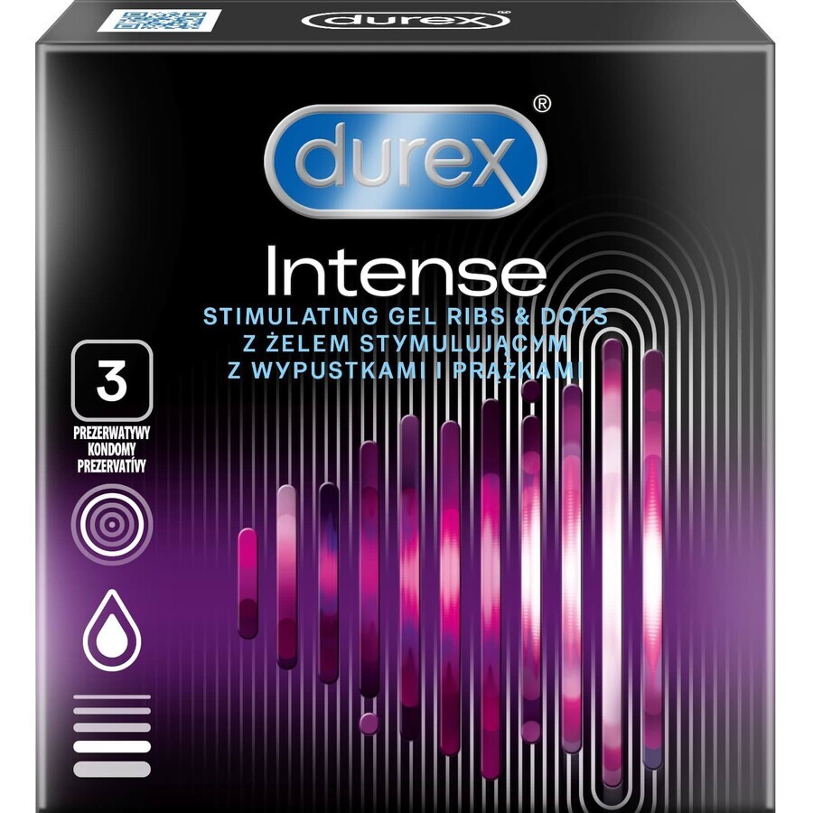 Condoms Durex Intense Orgasmic 3 pieces