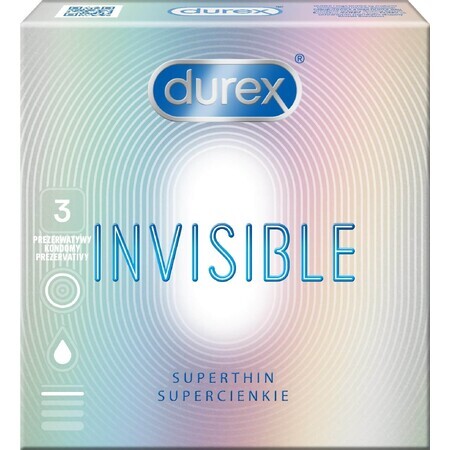 Prezervative Durex Invisible Extra Sensitive 3 buc