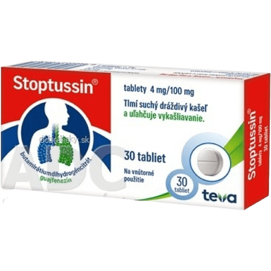 Teva STOPTUSSIN tbl 1x30 unid.