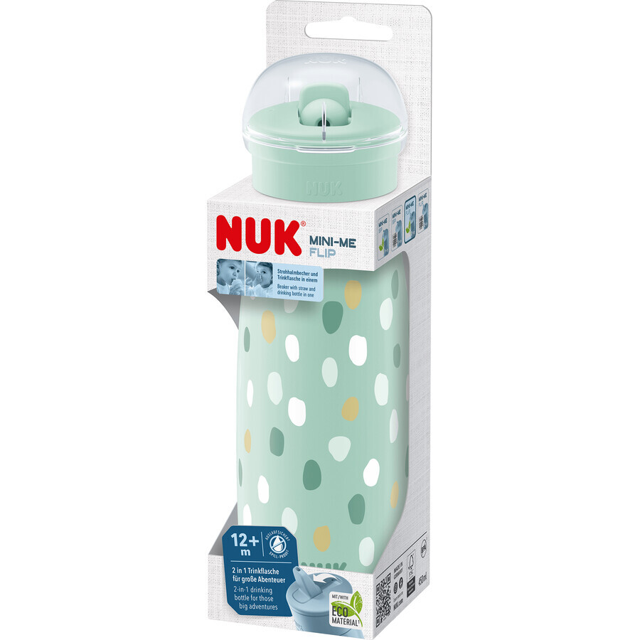 Nuk Mini-Me PP Flip Bottle green 450 ml