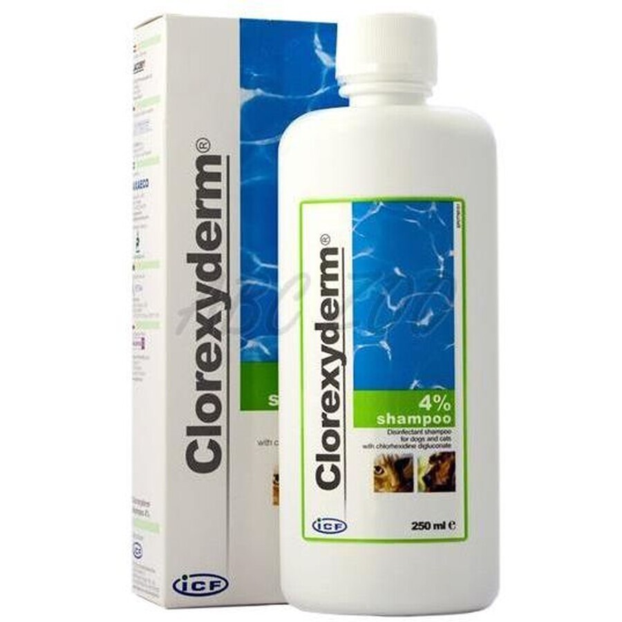 Clorexyderm 4% Desinfizierendes Shampoo für Hunde und Katzen 250 ml