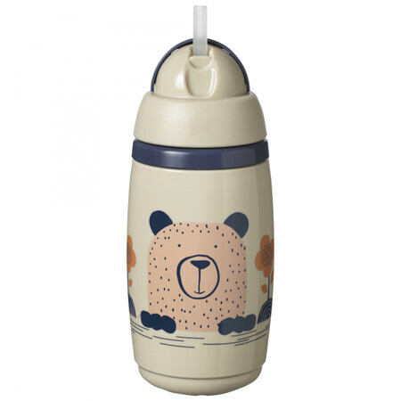 Tommee Tippee Superstar, 12m+, grijs 266 ml, niet-druppelende sportbeker