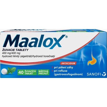 Maalox masticable 40 comprimidos