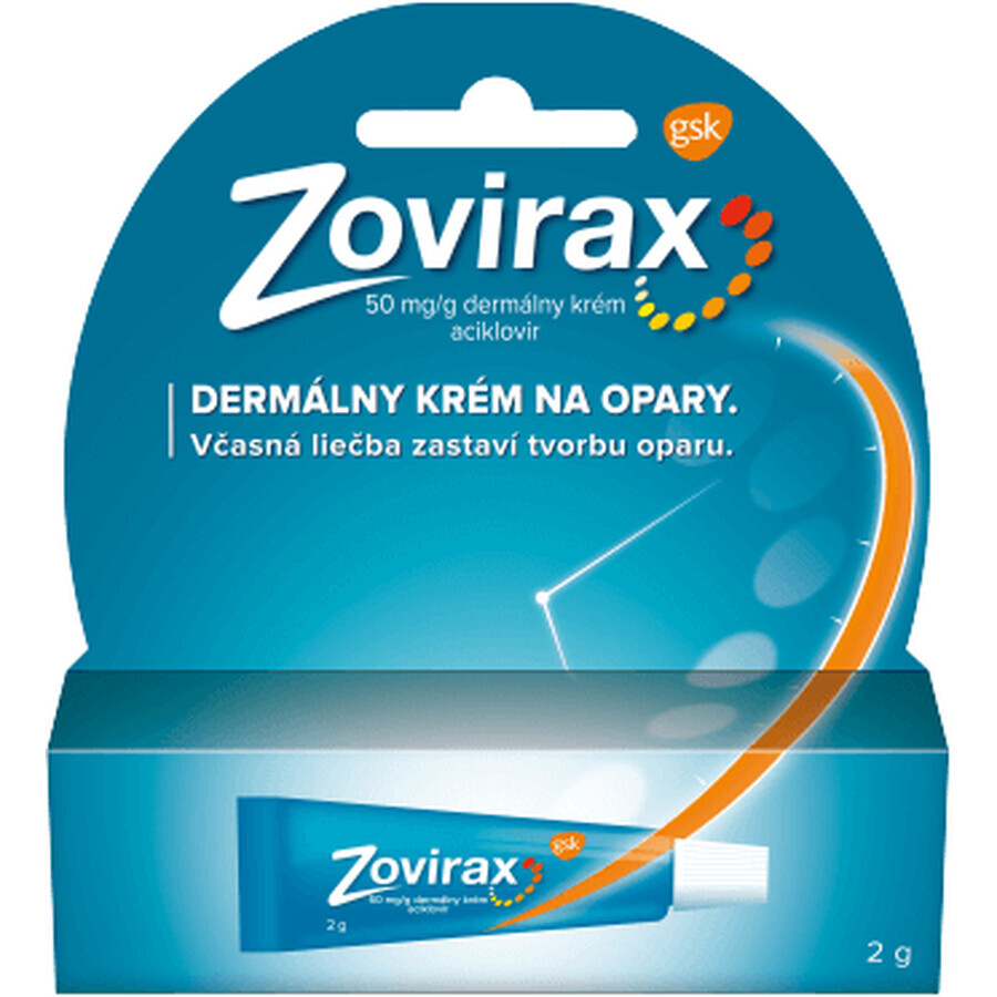 Zovirax crema dérmica para el tratamiento del herpes labial 2 g