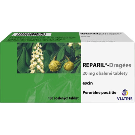 Reparil grageas 20mg 100 comprimidos