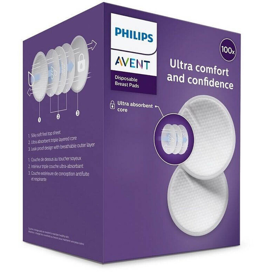 Philips Avent Discos absorbentes desechables 100 unidades